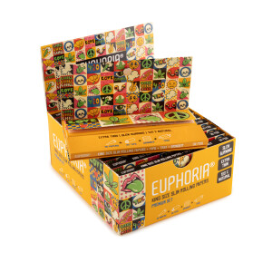 EUPHORIA Premium KSS Rolling Papers + Tips + Tray + Shredder #1 Groovy BOX/12