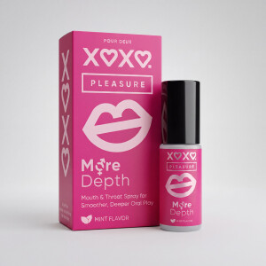 XOXO Pleasure More Depth - Mouth & Throat Spray for Smoother, Deeper Oral Play, Pour Deux, 15 ml