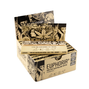 EUPHORIA Premium KSS Rolling Papers + Tips + Tray + Shredder #2 Mystical BOX/12
